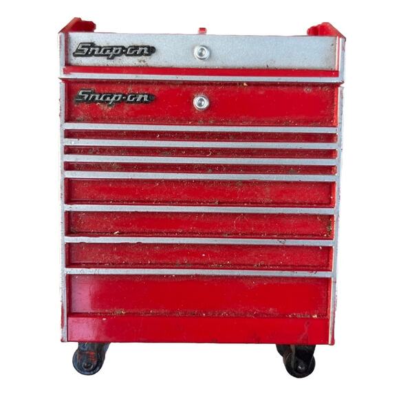 Snap-On Red Tool Box Cart Chest Replica With 10ft Tape Measure VC105 - Picture 1 of 4